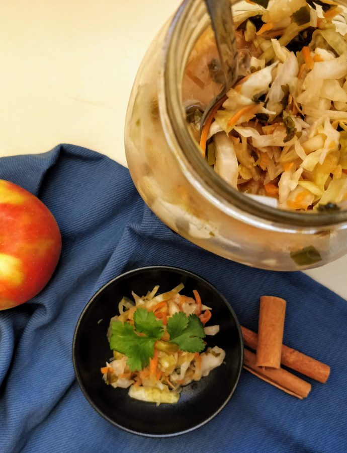 Apple Cinnamon Lime Kraut