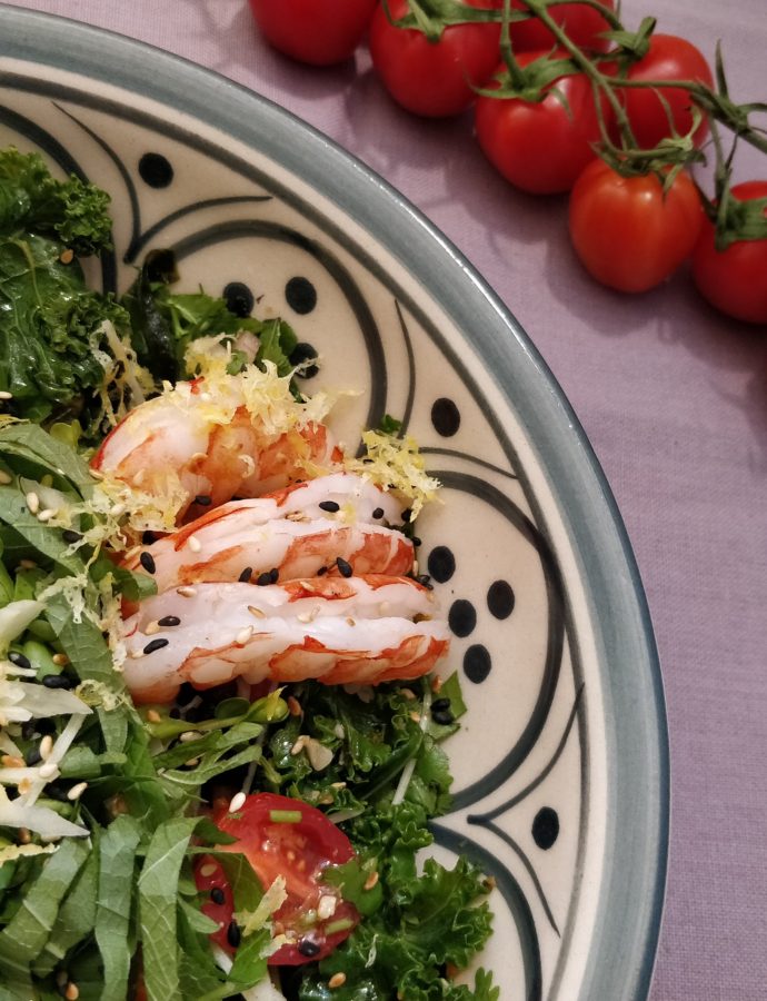 Prawn Salad with Umeboshi Citrus Dressing