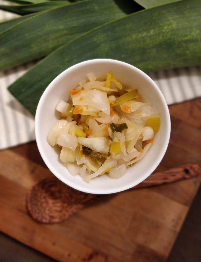 Leek Carrot Kraut