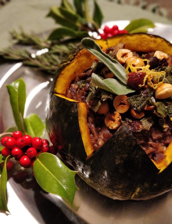 Spiced Pulled Pork-Stuffed Squash