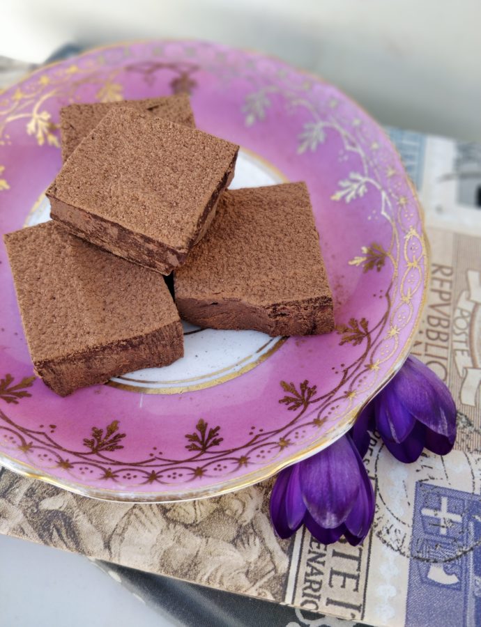 Earl Grey Dark Chocolate Ganache Squares