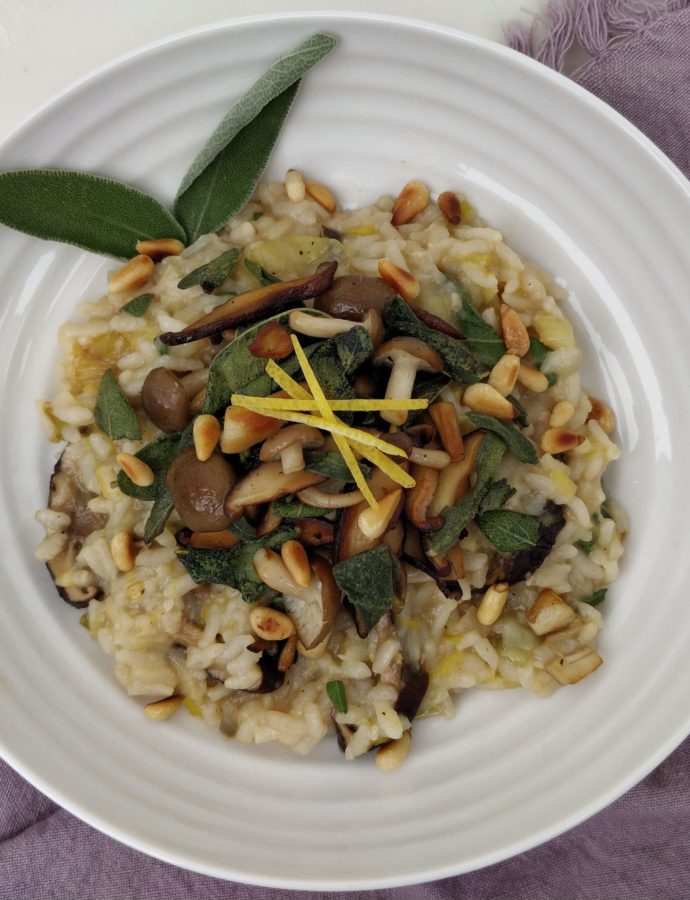 Mushroom and Sage Risotto (Risotto ai Funghi e Salvia)