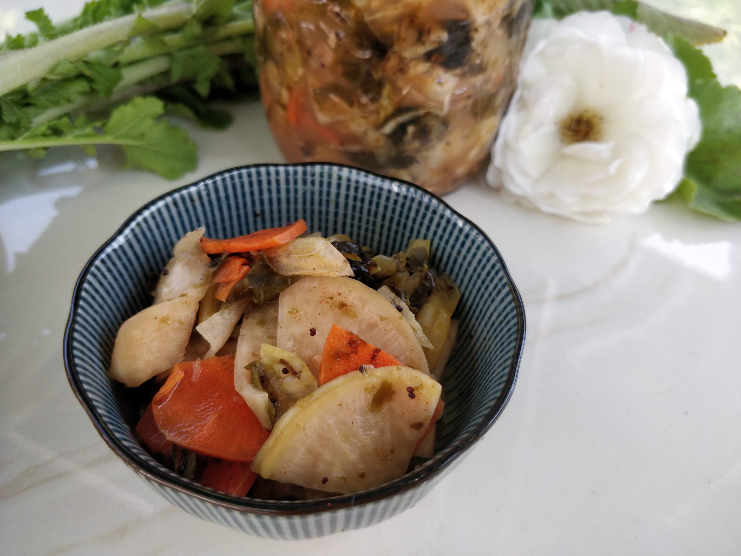 Shichimi Togarashi Kraut (七味唐辛子風味の漬物)